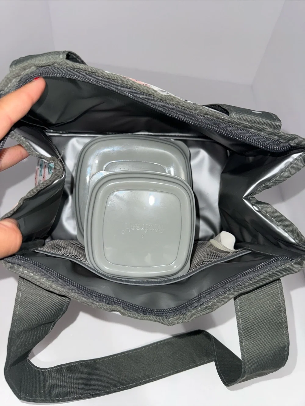 Fit + Fresh Insulated Lunch Bag with 2 Food Storage Containers – Cat Print